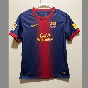 Nike Barcelona Football Club Jersey, Boys Size Large